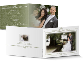 Dankeskarte Hochzeit 546A