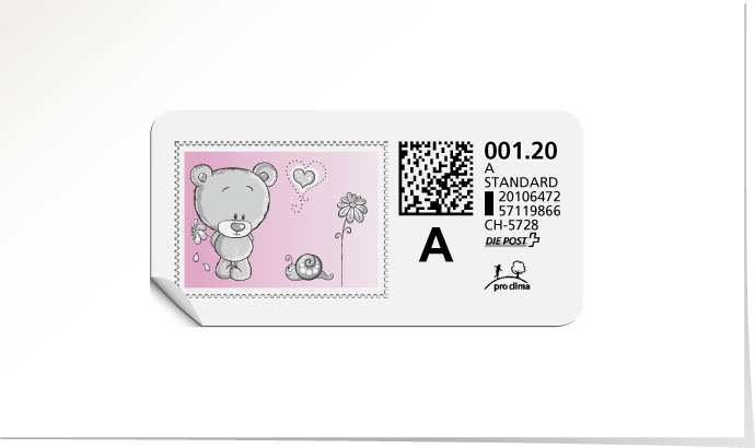 A-Post-Briefmarke 555C/5 petunia
