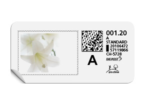 A-Post-Briefmarke «Lilie»